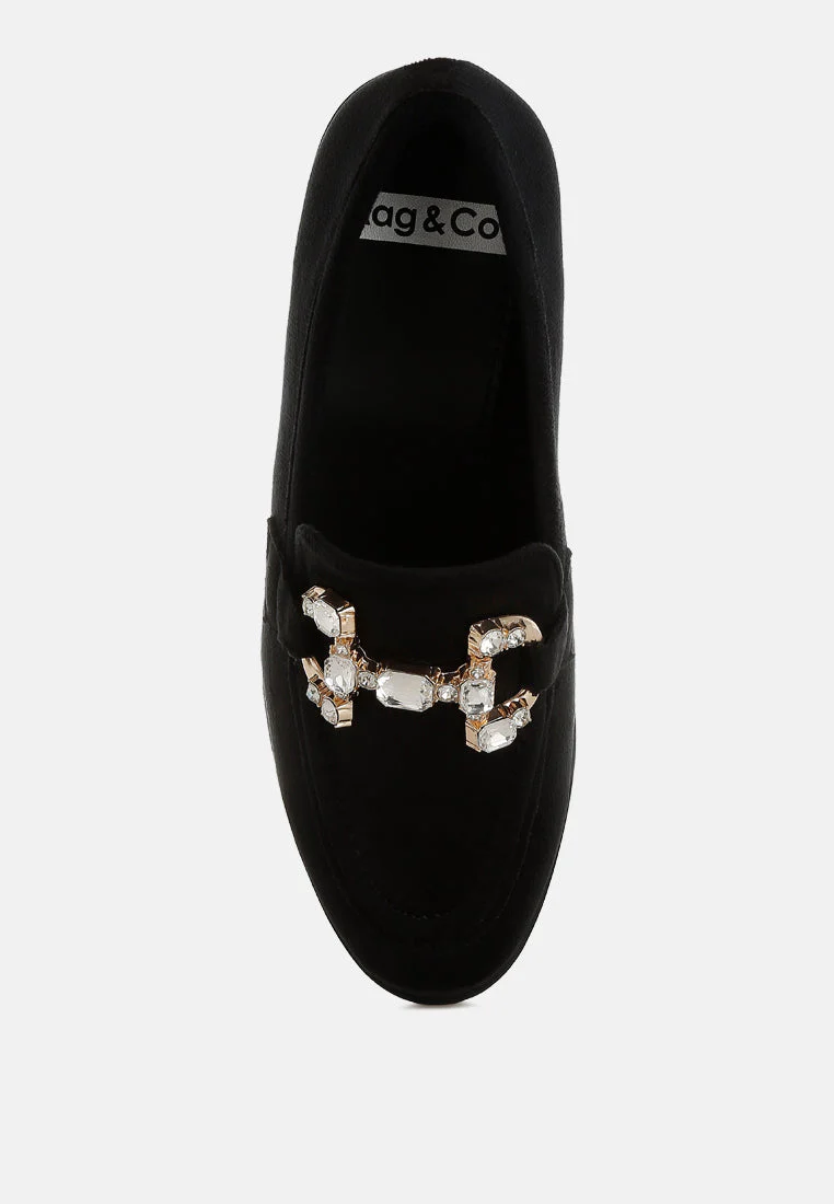 Maestro Diamante Embellished Horsebit Loafers - Image 20