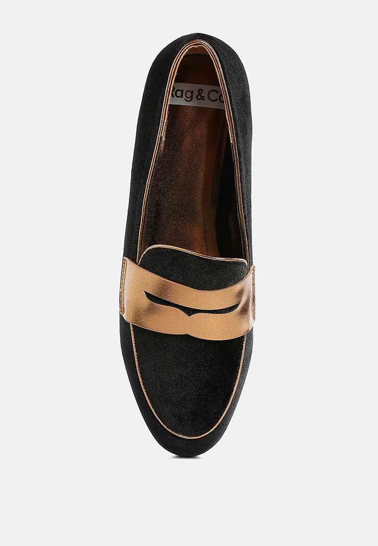 Malta Penny Strap Velvet Loafers - Image 21