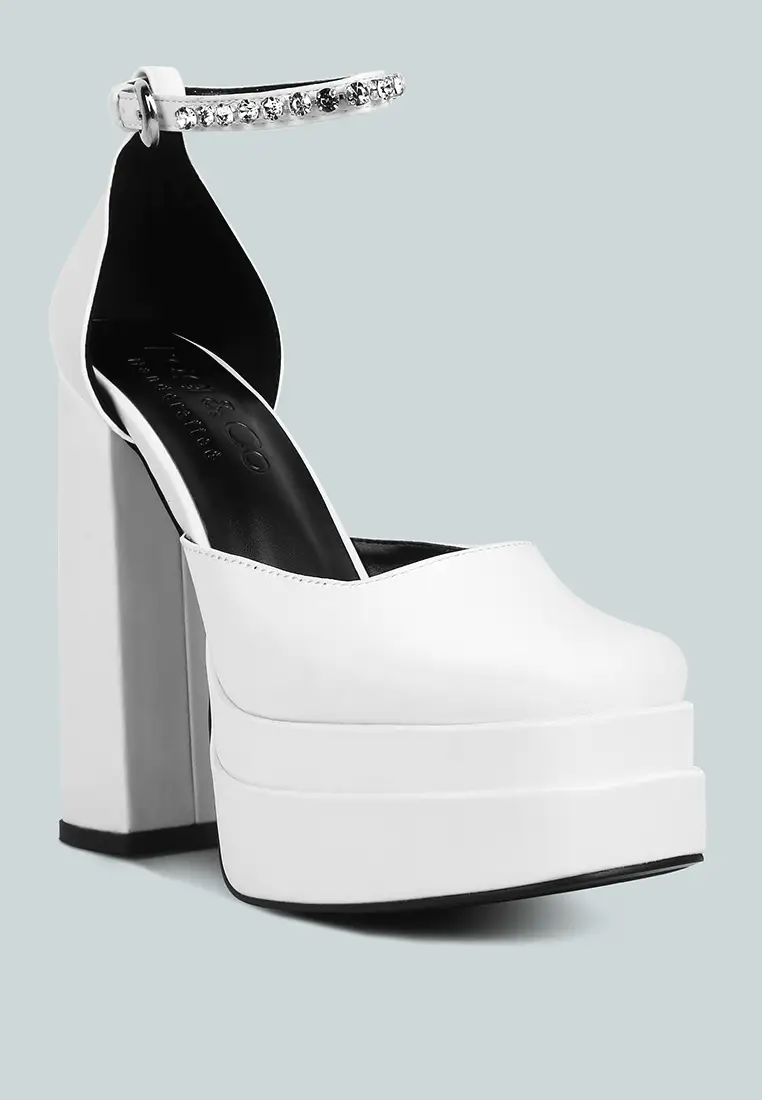 MARTINI White Sky High Platform Sandals - Image 2