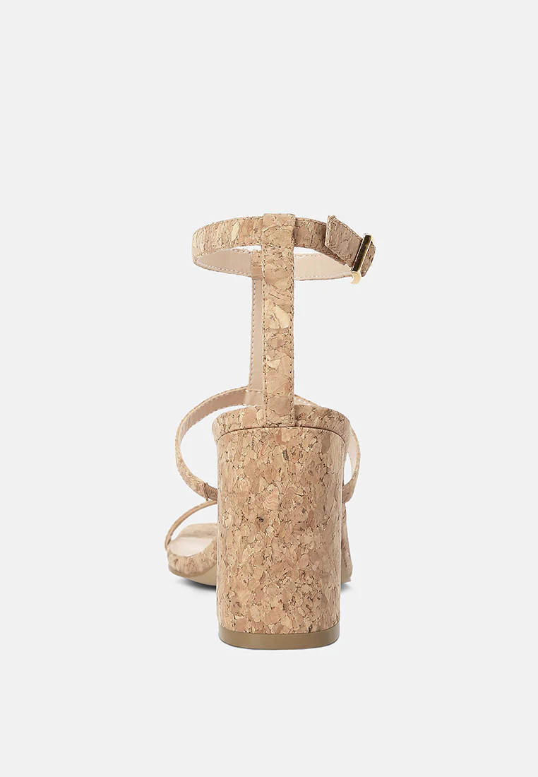 MIRABELLA Open Square Toe Block Heel Sandals in Natural - Image 5