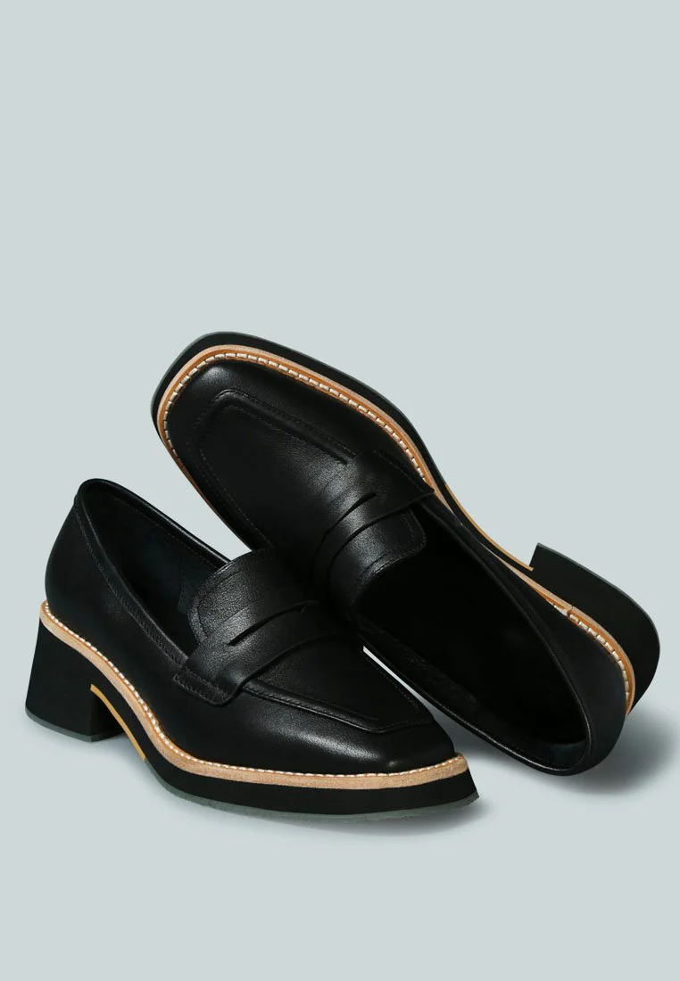 MOORE Lead lady Loafers in Black - Image 3