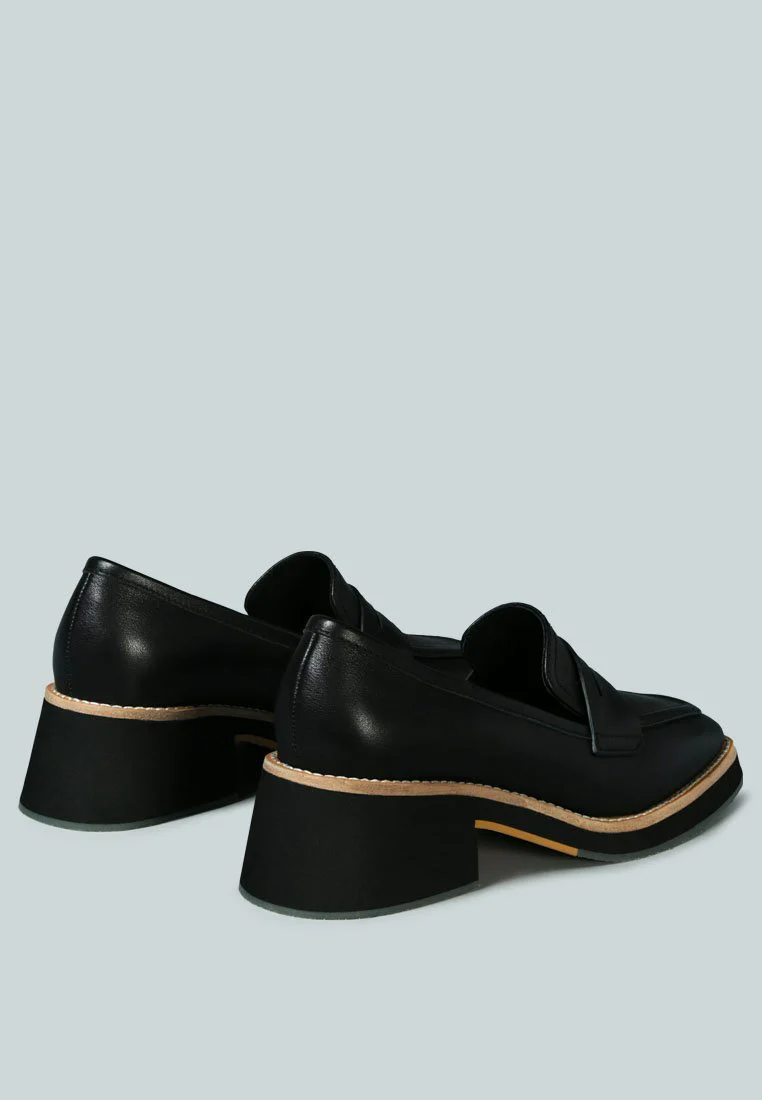 MOORE Lead lady Loafers in Black - Image 4