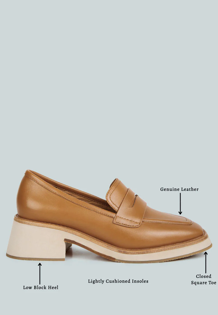 MOORE Lead lady Loafers in Tan - Image 6