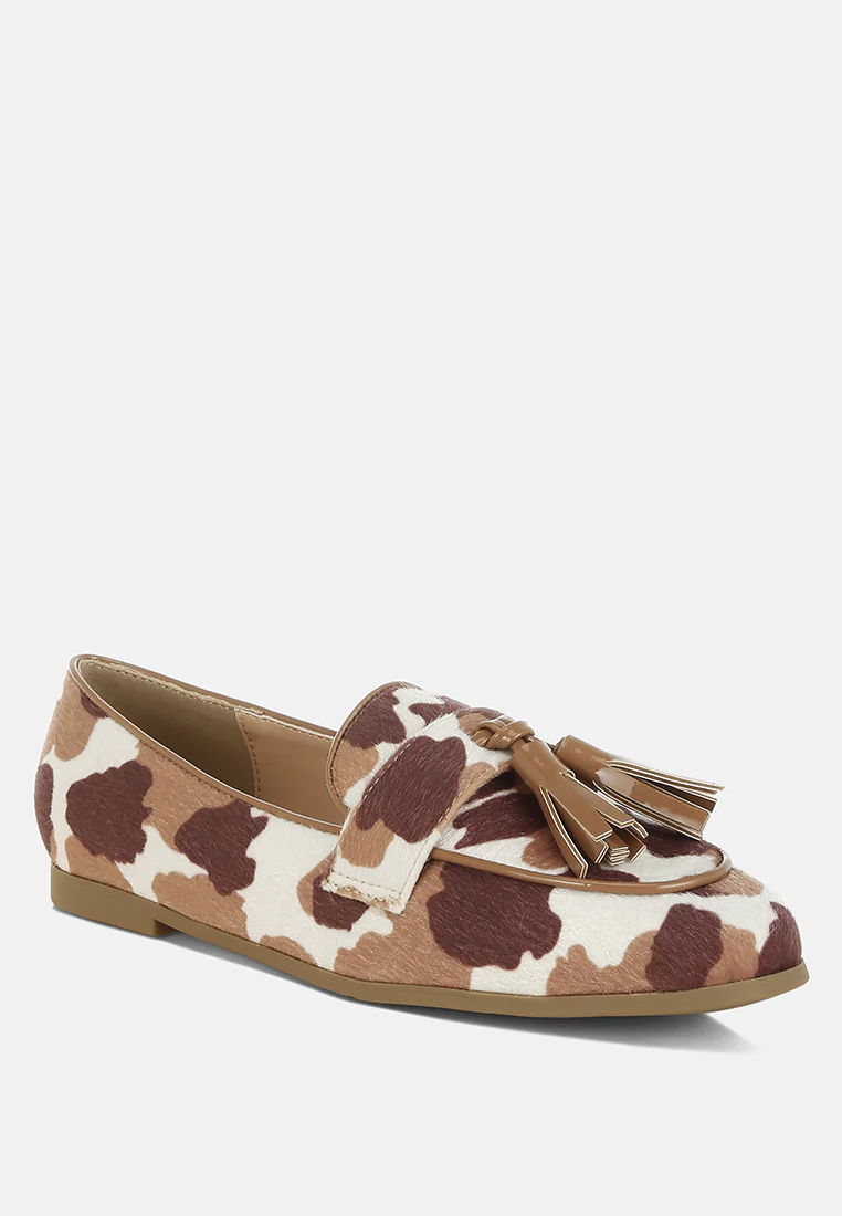 Moraug Faux Suede Tassels Loafers - Image 3