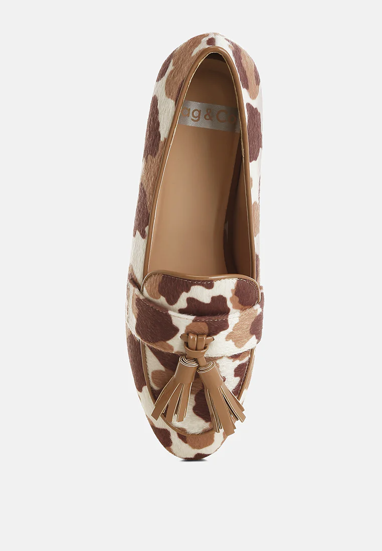 Moraug Faux Suede Tassels Loafers - Image 5