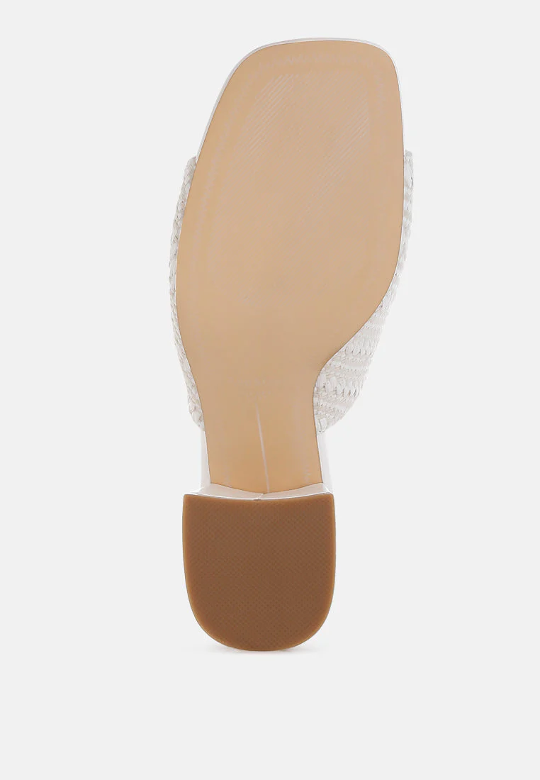 Morgana Woven Raffia Slip Ons - Image 5