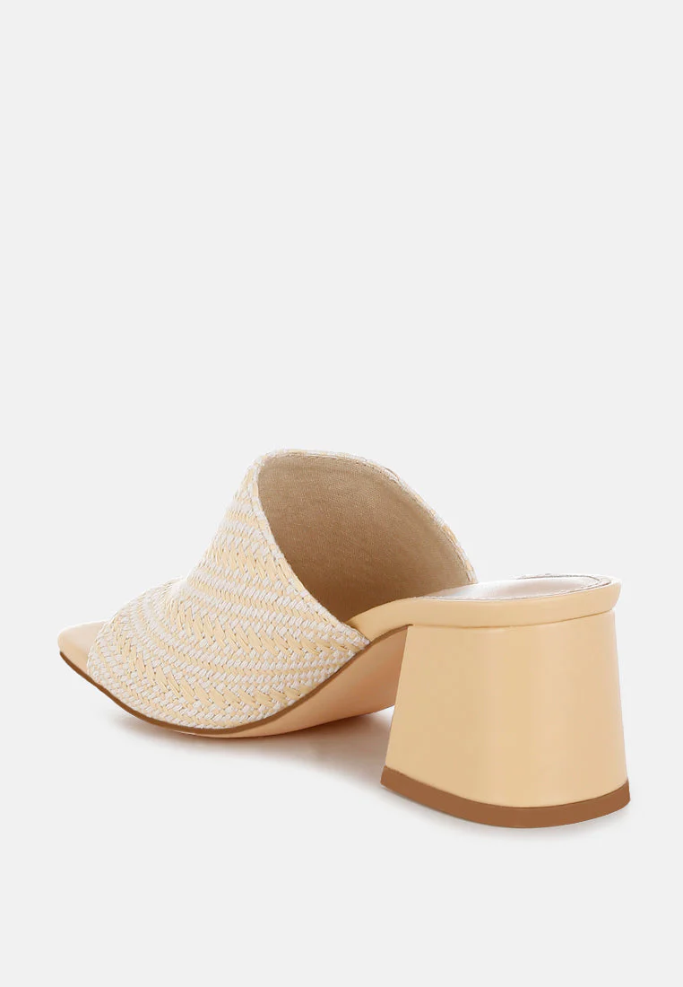 Morgana Woven Raffia Slip Ons - Image 8