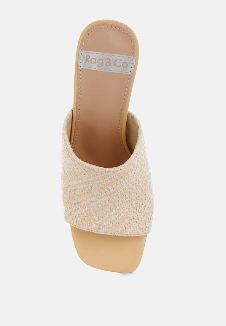 Morgana Woven Raffia Slip Ons - Image 9