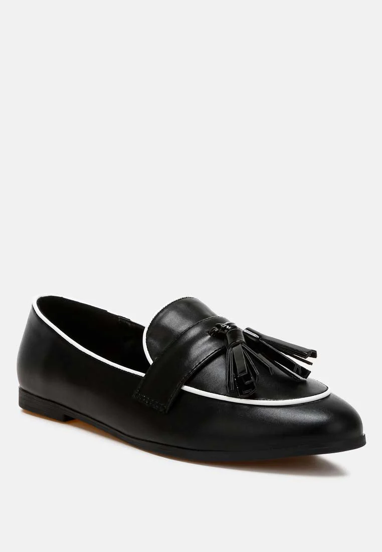 Mythos Dual Tone Tassel Loafers - Image 3