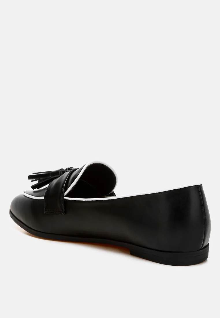 Mythos Dual Tone Tassel Loafers - Image 4