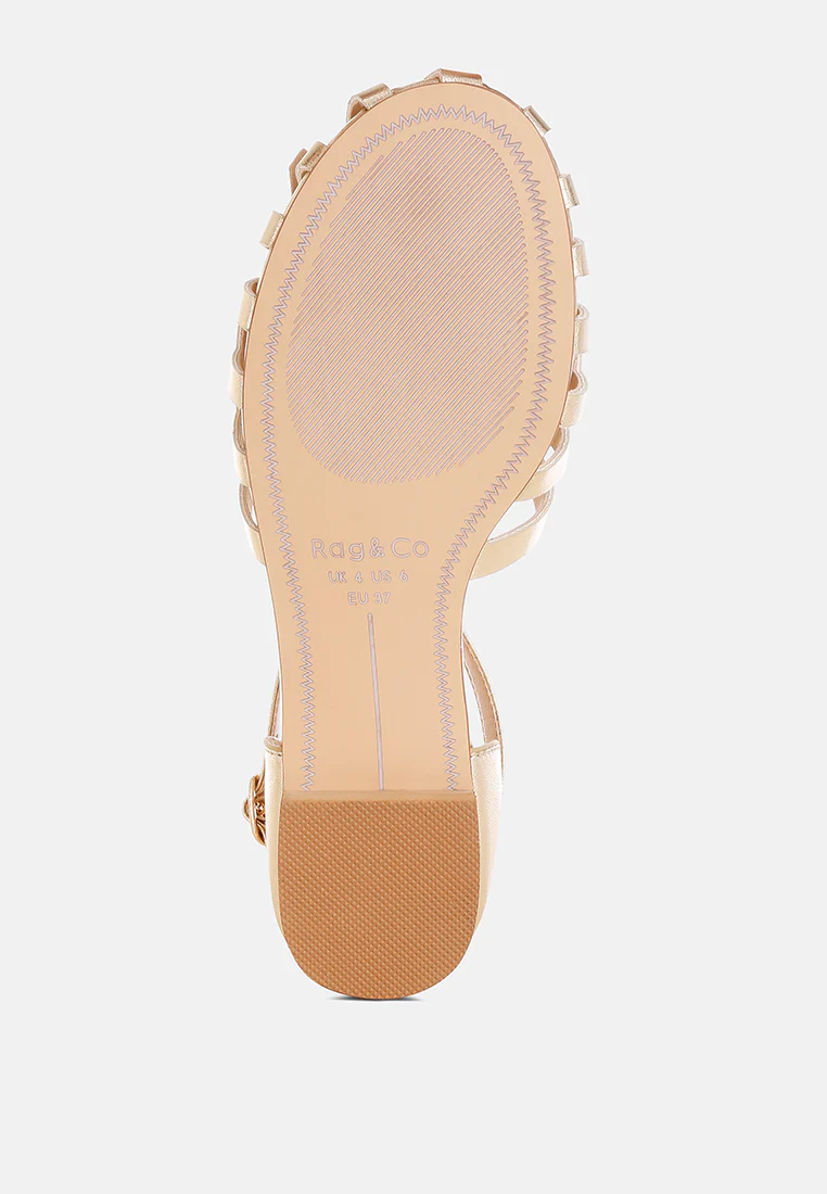 Noori Metallic Fringe Flat Sandals - Image 6