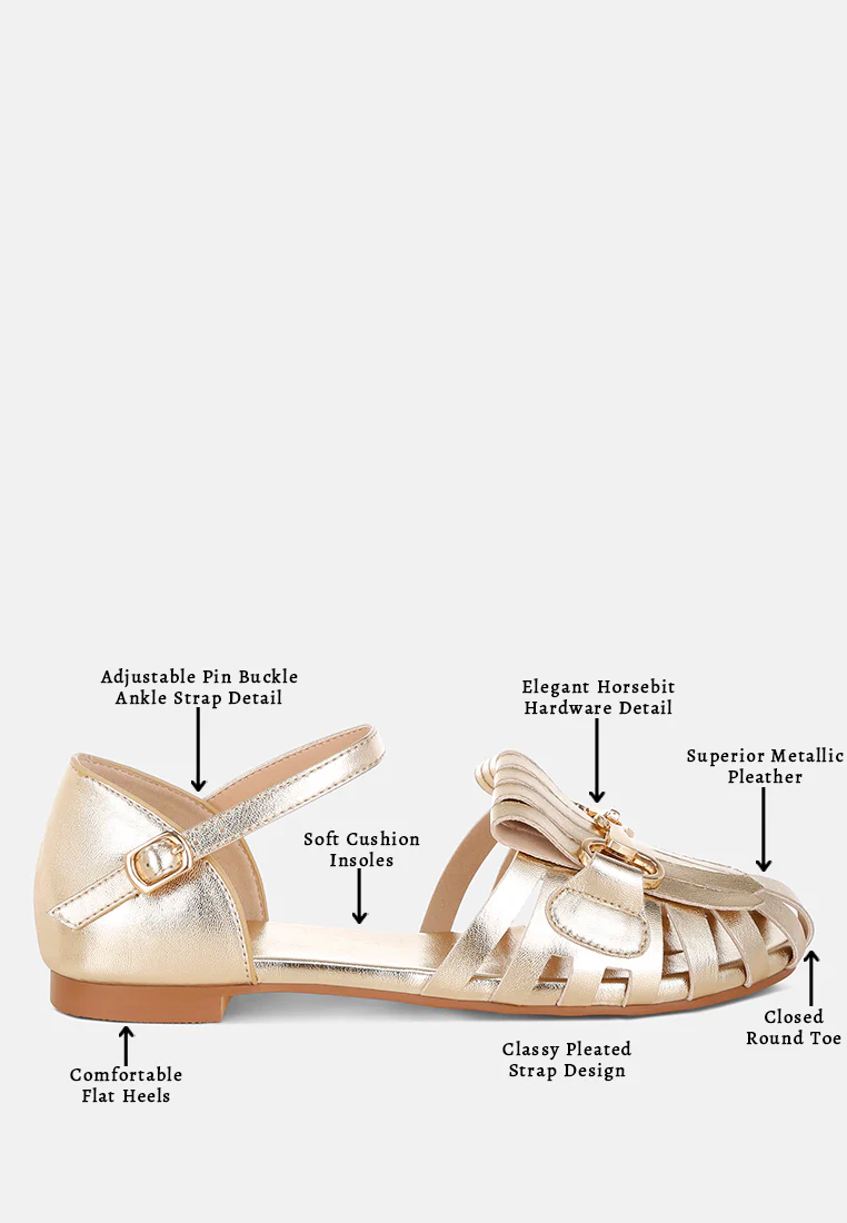 Noori Metallic Fringe Flat Sandals - Image 7