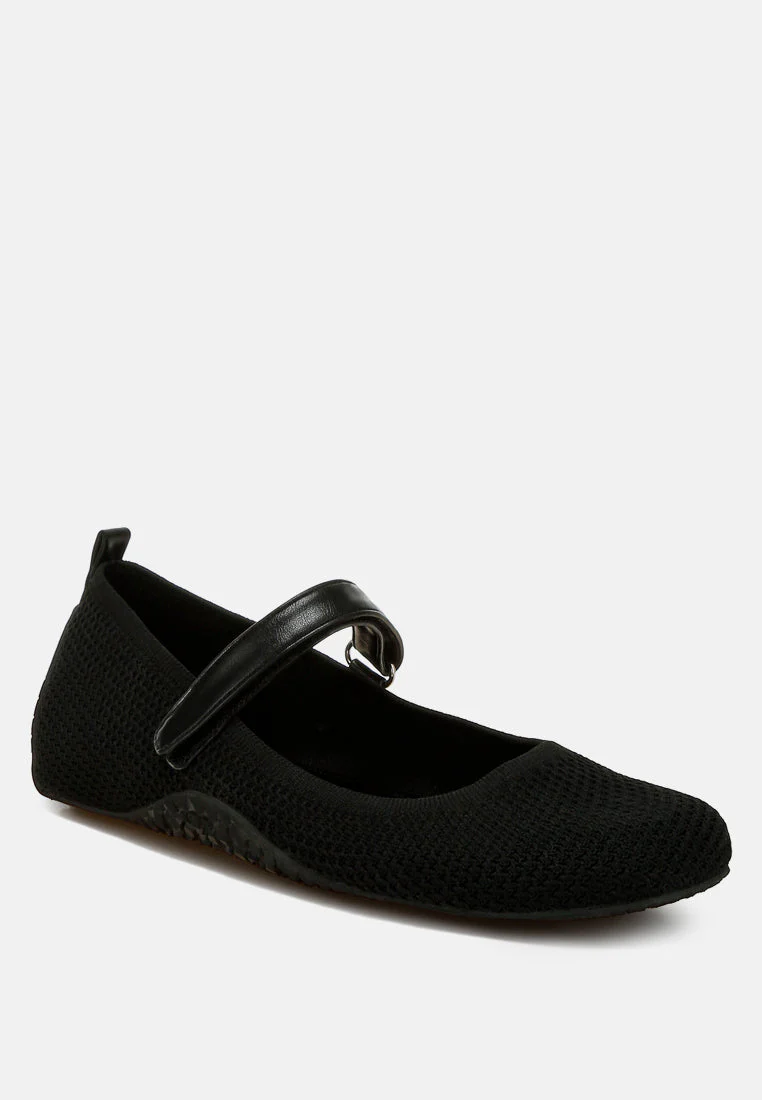 Nordeux Velcro Strap Mary Jane Ballerinas - Image 15