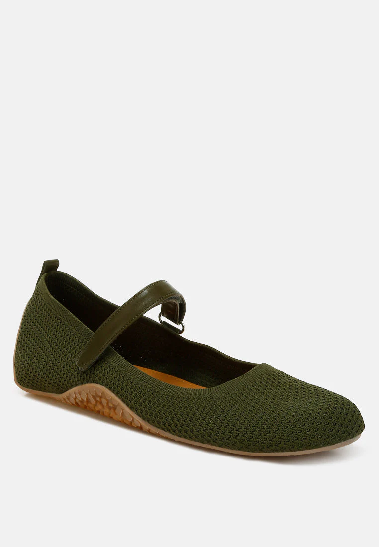 Nordeux Velcro Strap Mary Jane Ballerinas - Image 2