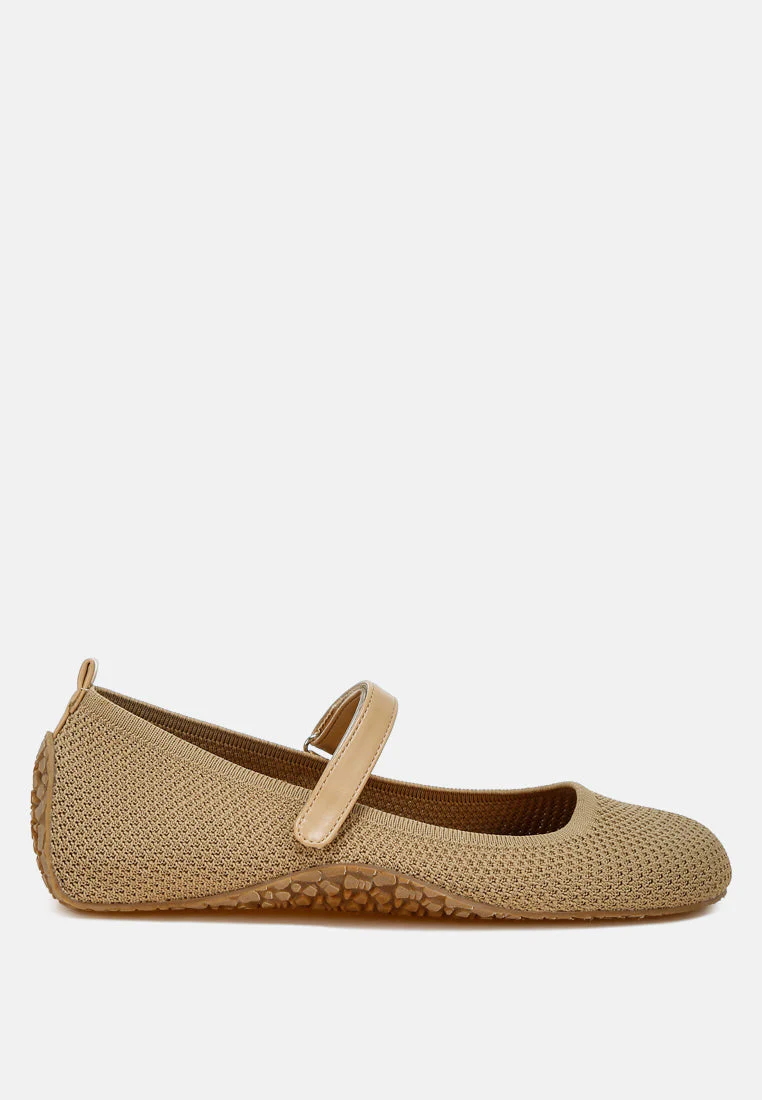 Nordeux Velcro Strap Mary Jane Ballerinas - Image 7