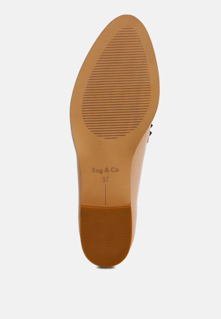 Noshiya Patent Pleather Penny Loafers - Image 11