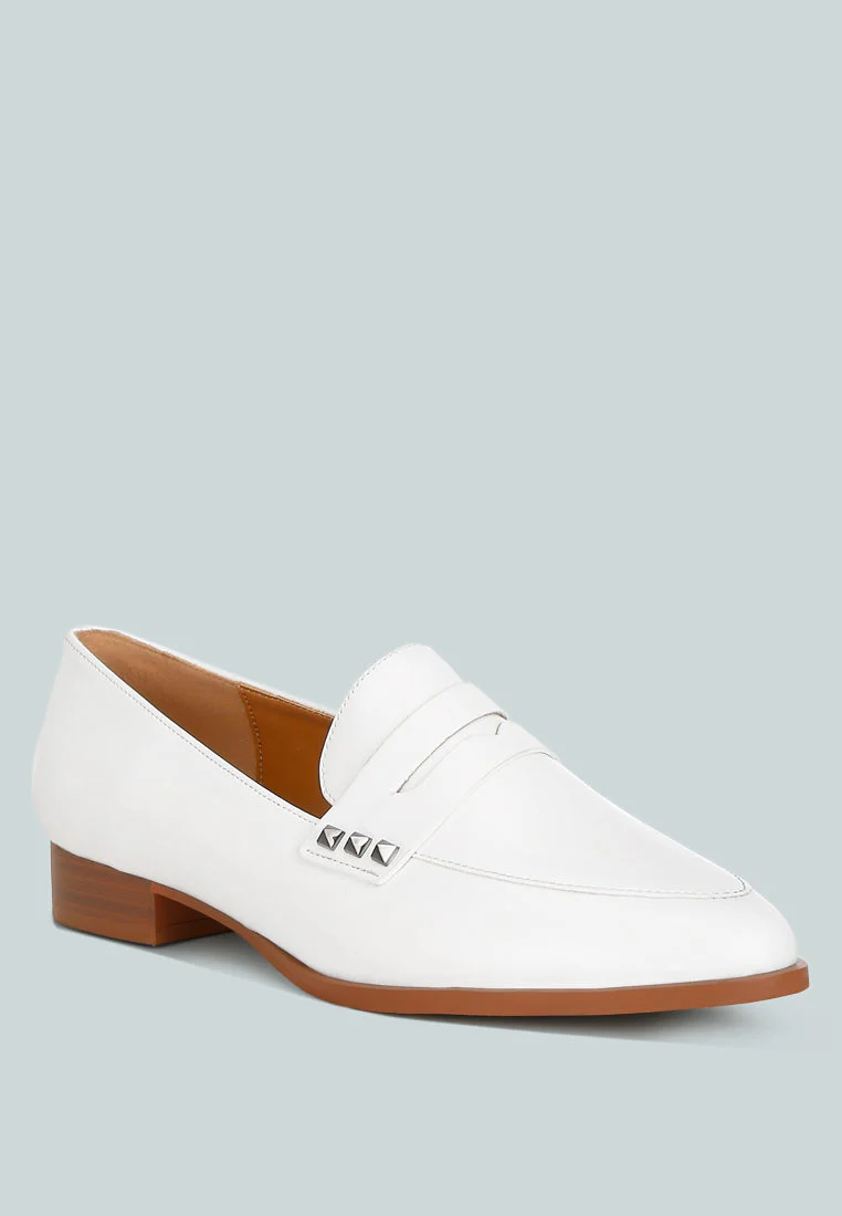 Noshiya Patent Pleather Penny Loafers - Image 2