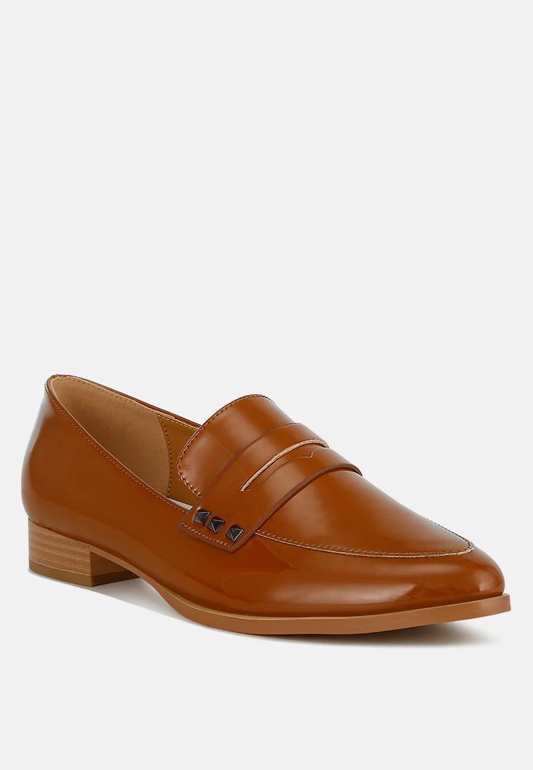 Noshiya Patent Pleather Penny Loafers - Image 20