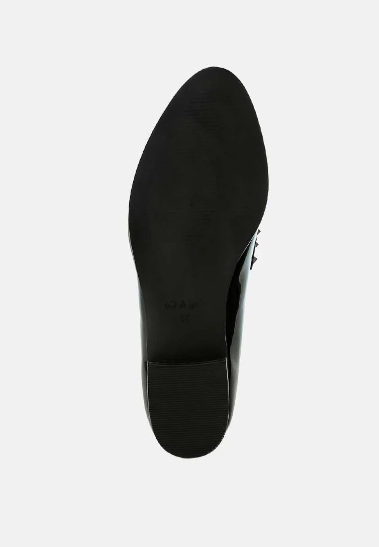 Noshiya Patent Pleather Penny Loafers - Image 29