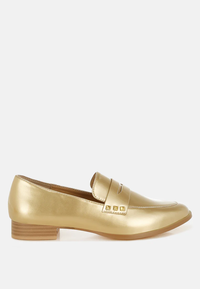Noshiya Patent Pleather Penny Loafers - Image 31