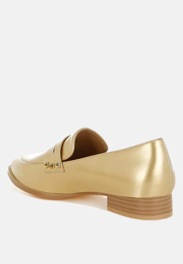 Noshiya Patent Pleather Penny Loafers - Image 34