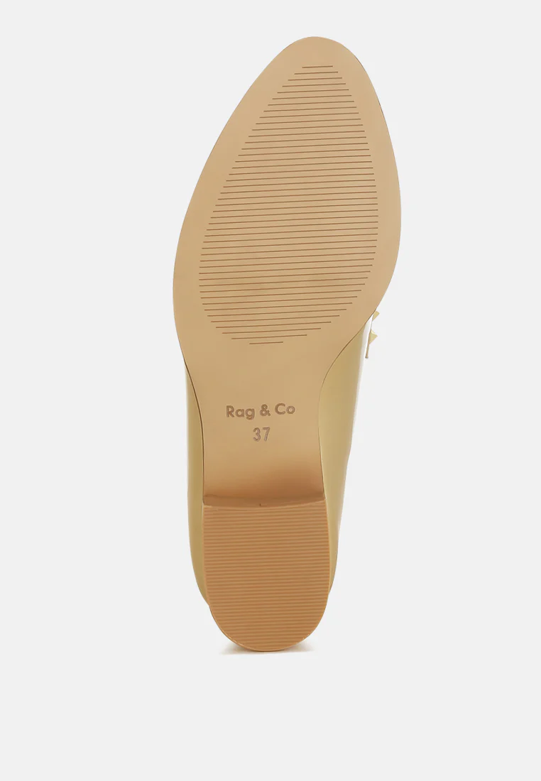 Noshiya Patent Pleather Penny Loafers - Image 36