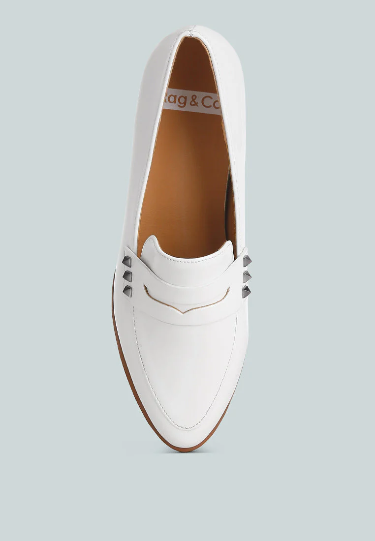 Noshiya Patent Pleather Penny Loafers - Image 4
