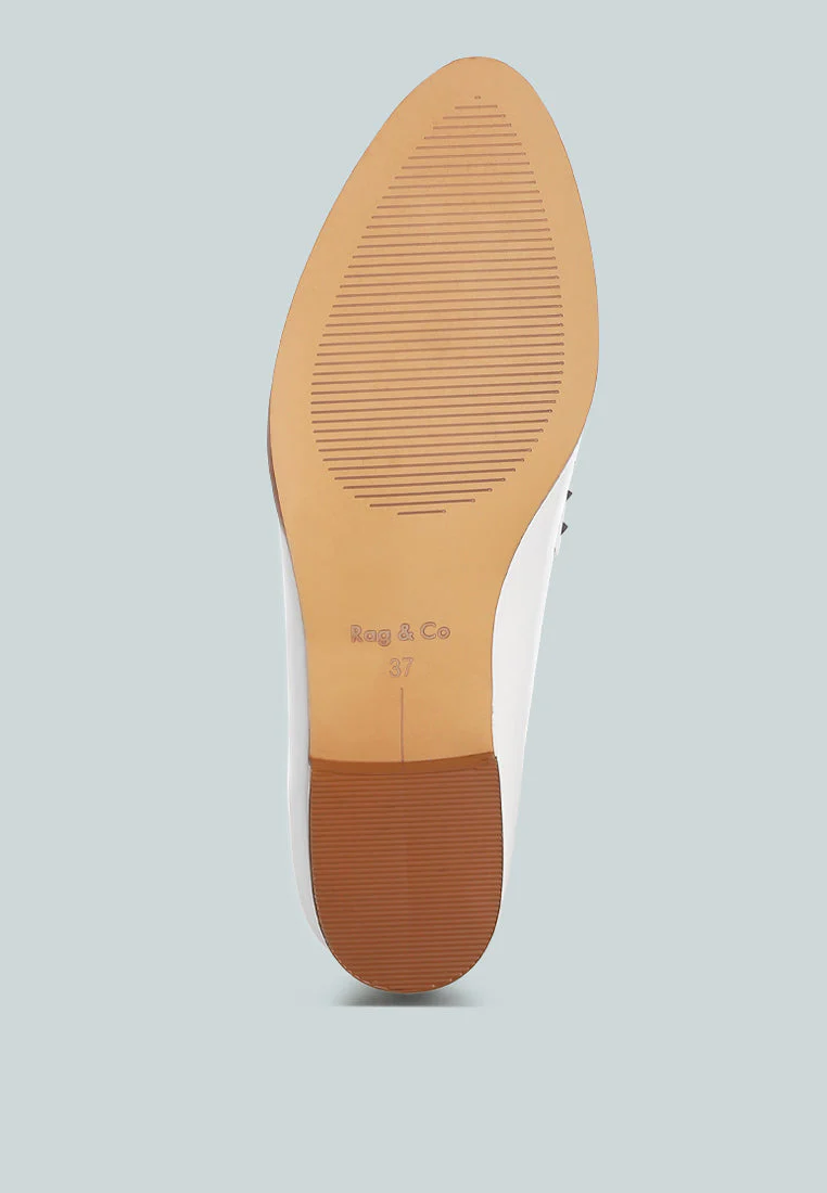 Noshiya Patent Pleather Penny Loafers - Image 5