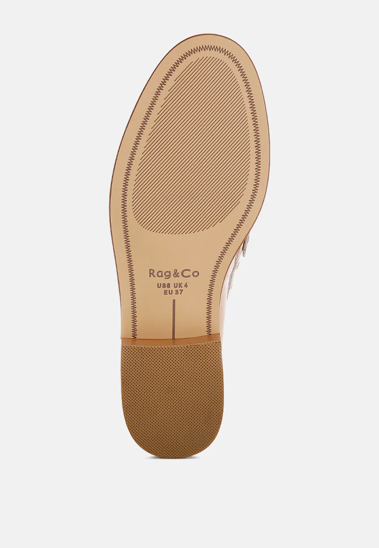 Oglavia Studs Embellished Leather Loafers - Image 18