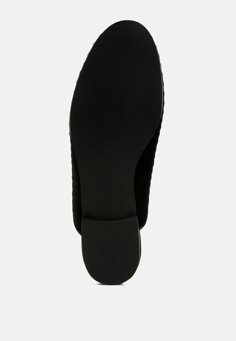 Ouzini Velvet Textured Slip On Mules - Image 20