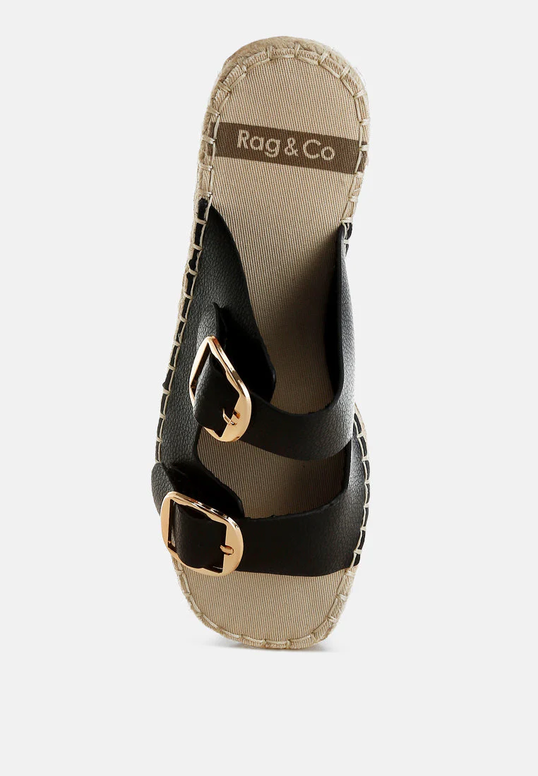Palala Genuine Soft Leather Square Toe Espadrilles - Image 10