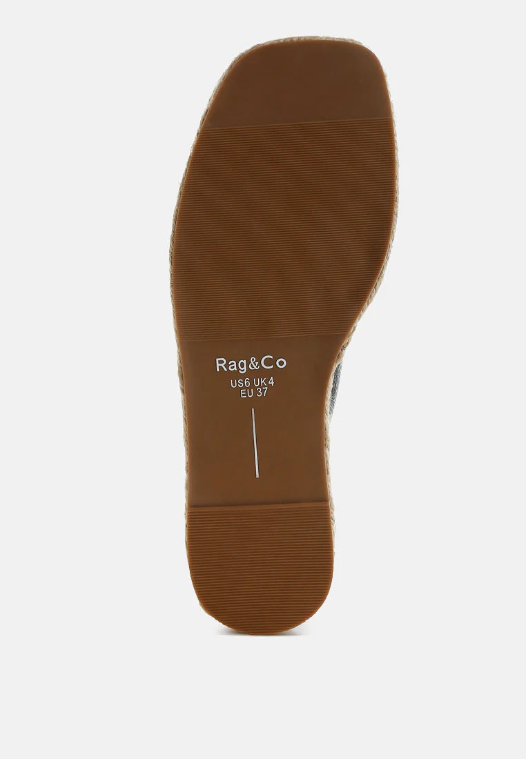 Palala Genuine Soft Leather Square Toe Espadrilles - Image 11