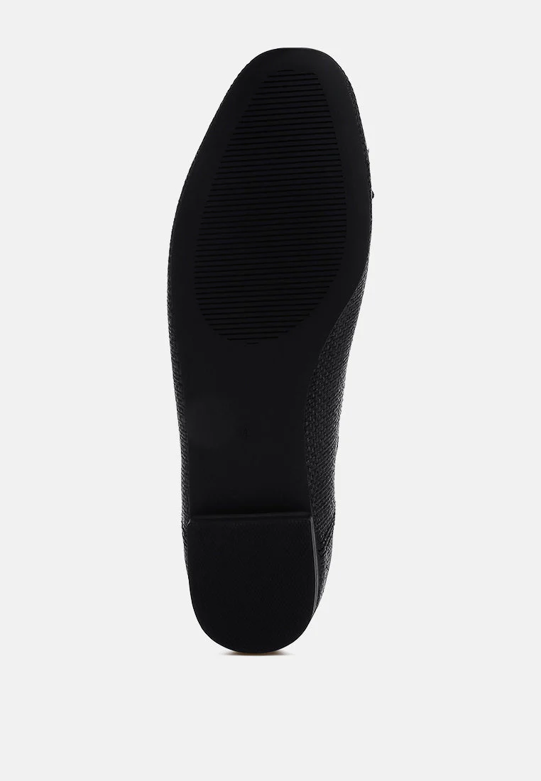 Paper Rings Raffia Ballet Flats - Image 11