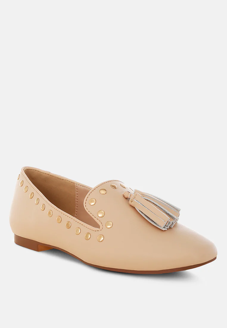 Philoha Studs & Tassels Detail Flat Loafers - Image 7