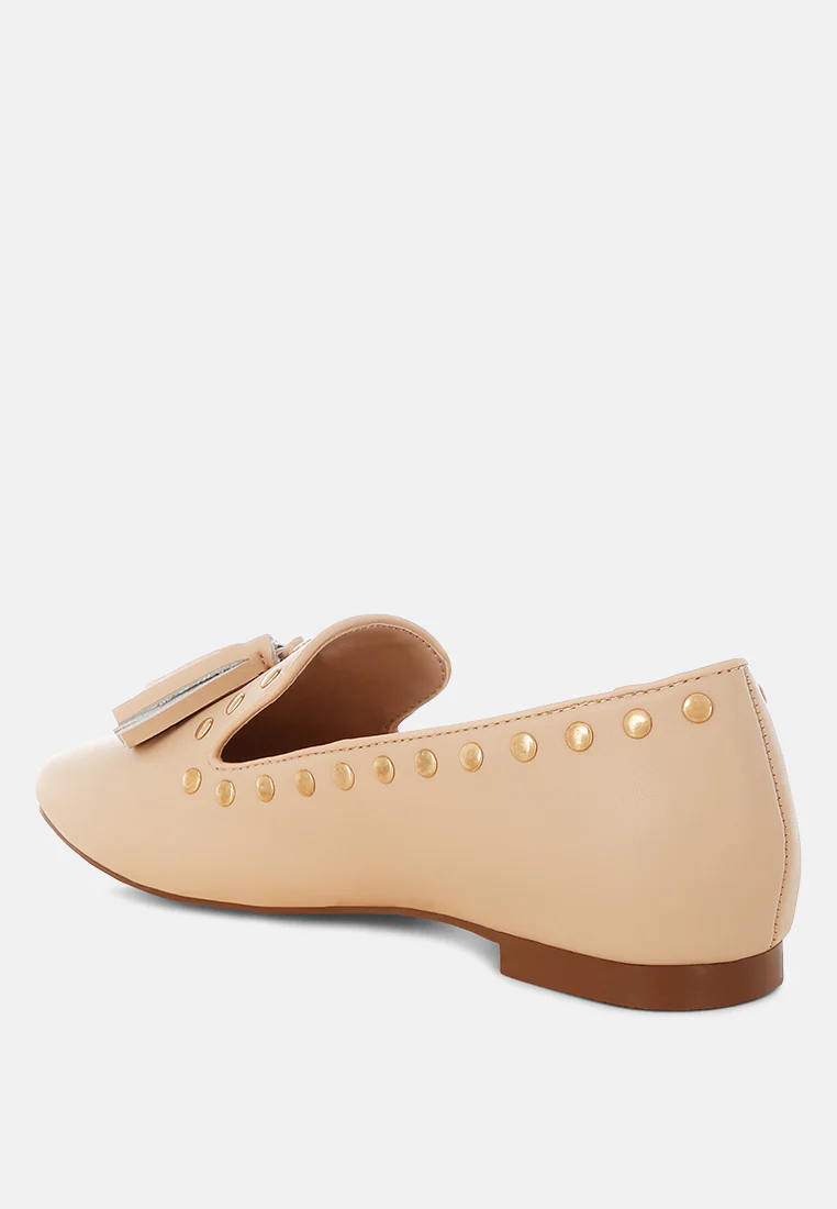 Philoha Studs & Tassels Detail Flat Loafers - Image 8