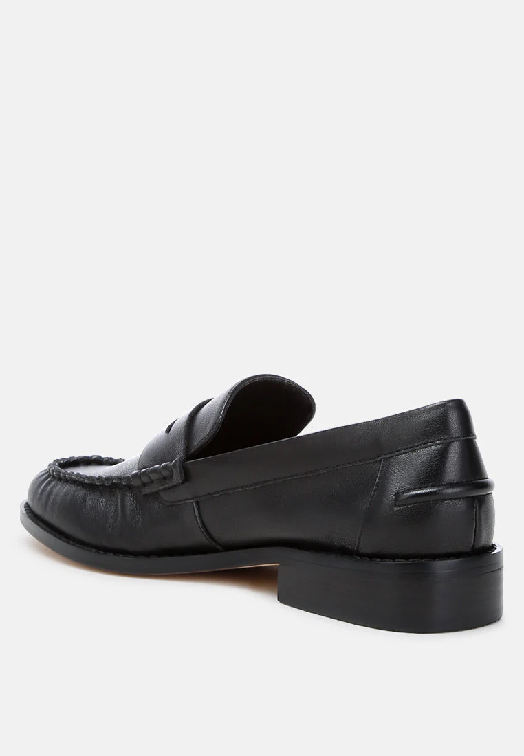 Plavia Genuine Leather Loafers - Image 11