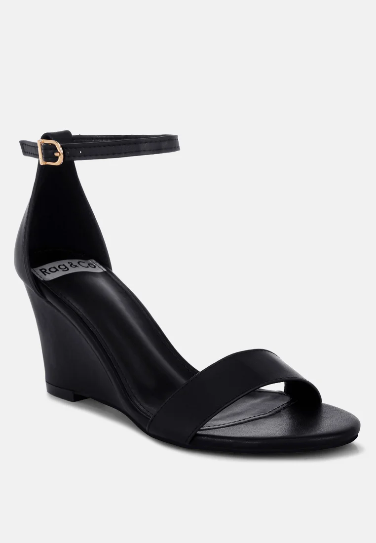 Pobora Genuine Leather Slim Wedge Heel Sandals - Image 8
