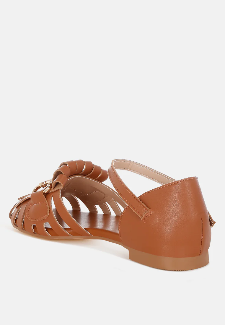 Ramita Horsebit Fringe Flat Sandals - Image 3