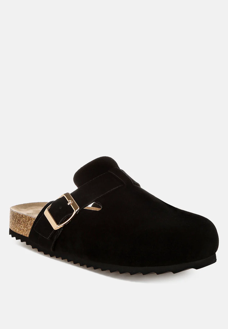 Ratiha Buckle Accent Slip-On Footbed Mules - Image 15