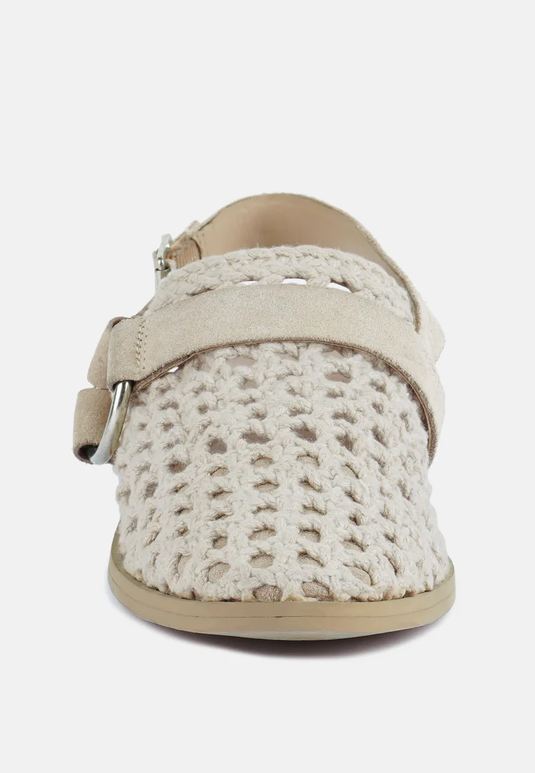 ROSALIE Off White Block Heeled Sandal - Image 3