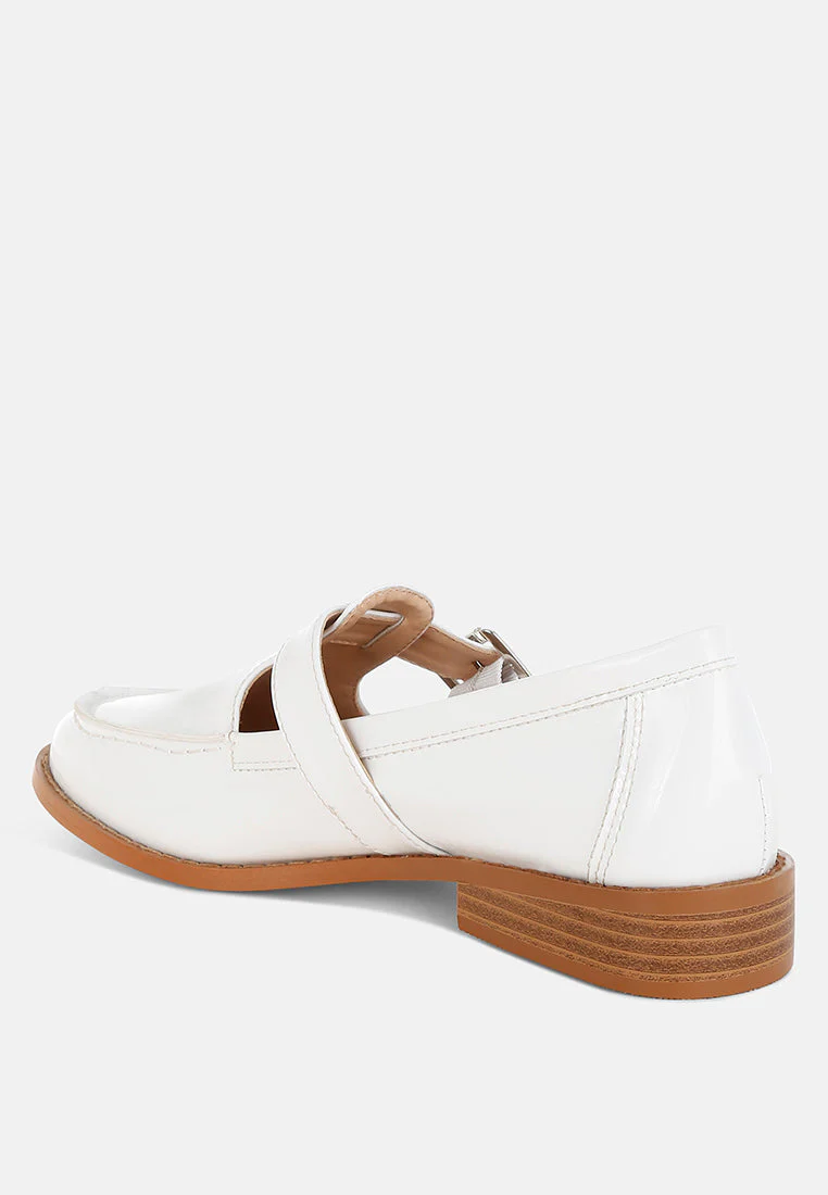 Swenson Patent Pleather Mary Jane Loafers - Image 3