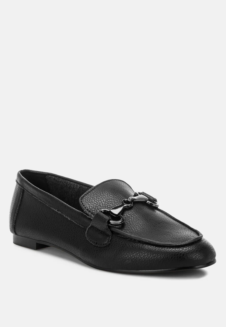Taranis Monochromatic Horsebit Real Leather Loafers - Image 21