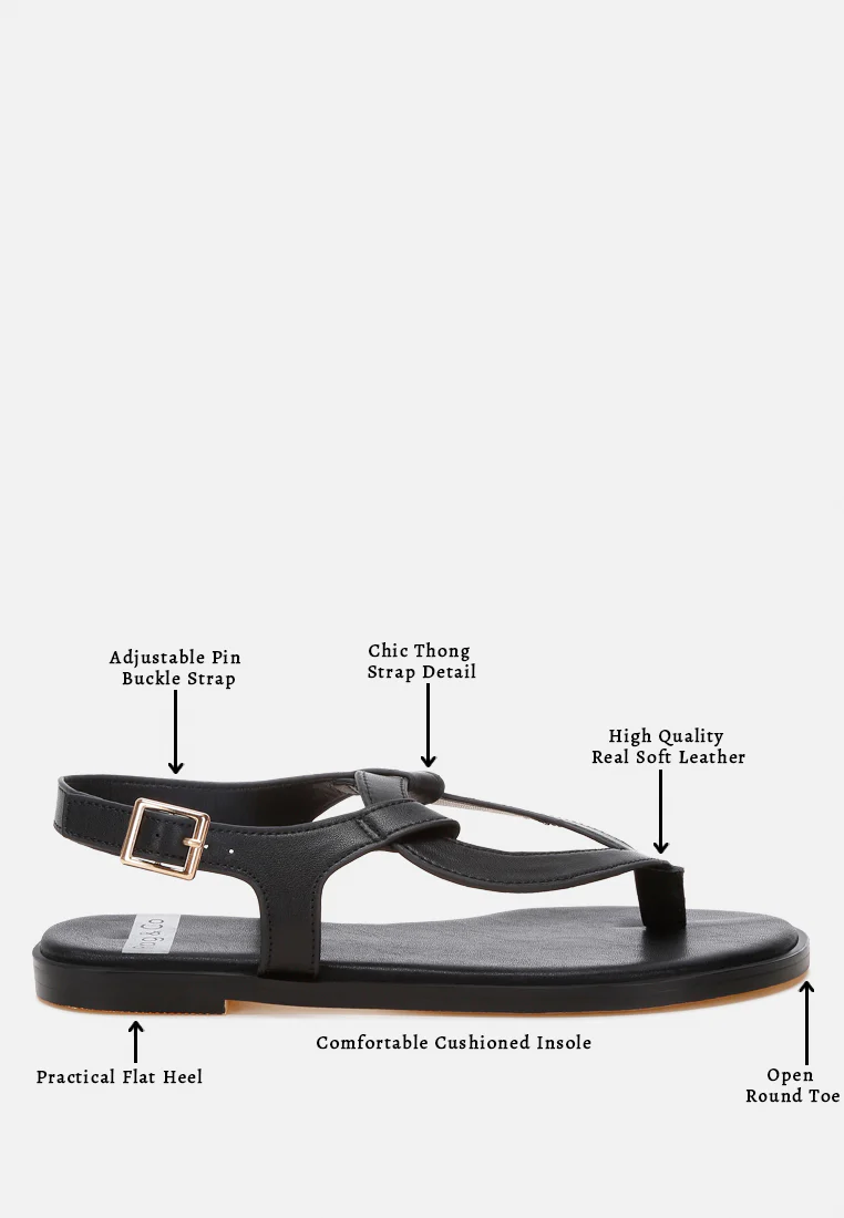 Torad Thong Toe Cut-Out Flats - Image 13