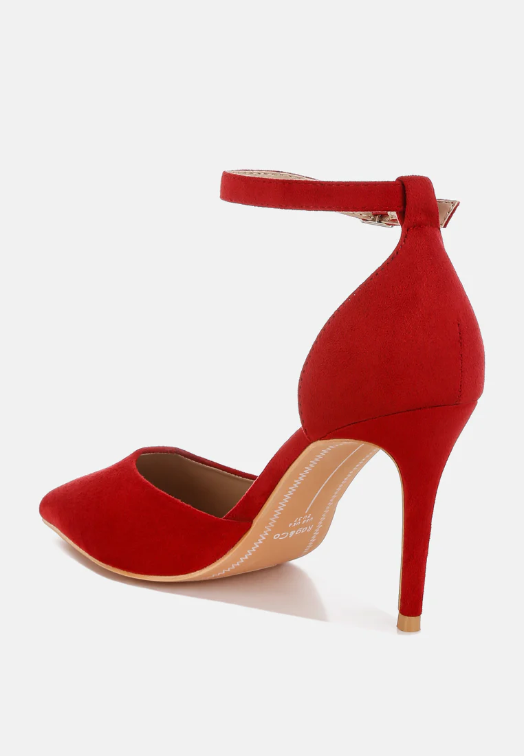 Ushra Microfiber Stiletto Sandals - Image 10