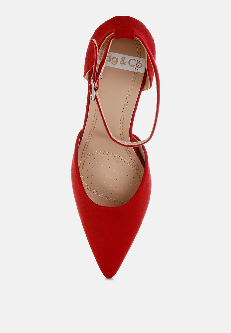 Ushra Microfiber Stiletto Sandals - Image 11