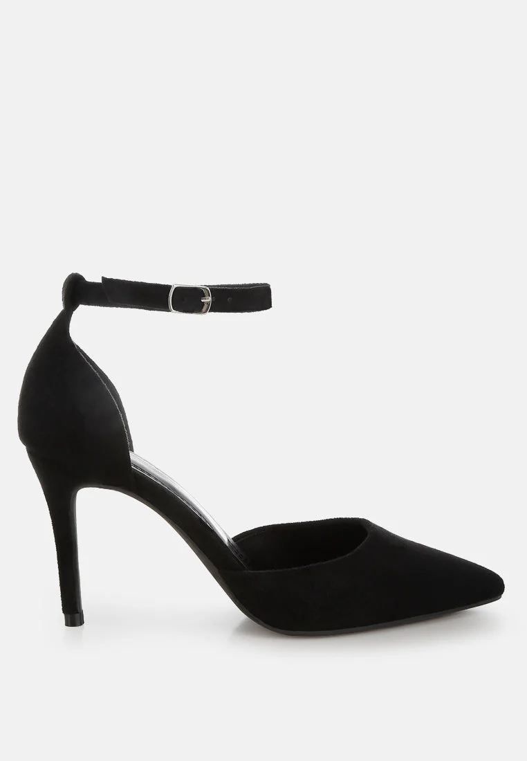 Ushra Microfiber Stiletto Sandals - Image 18