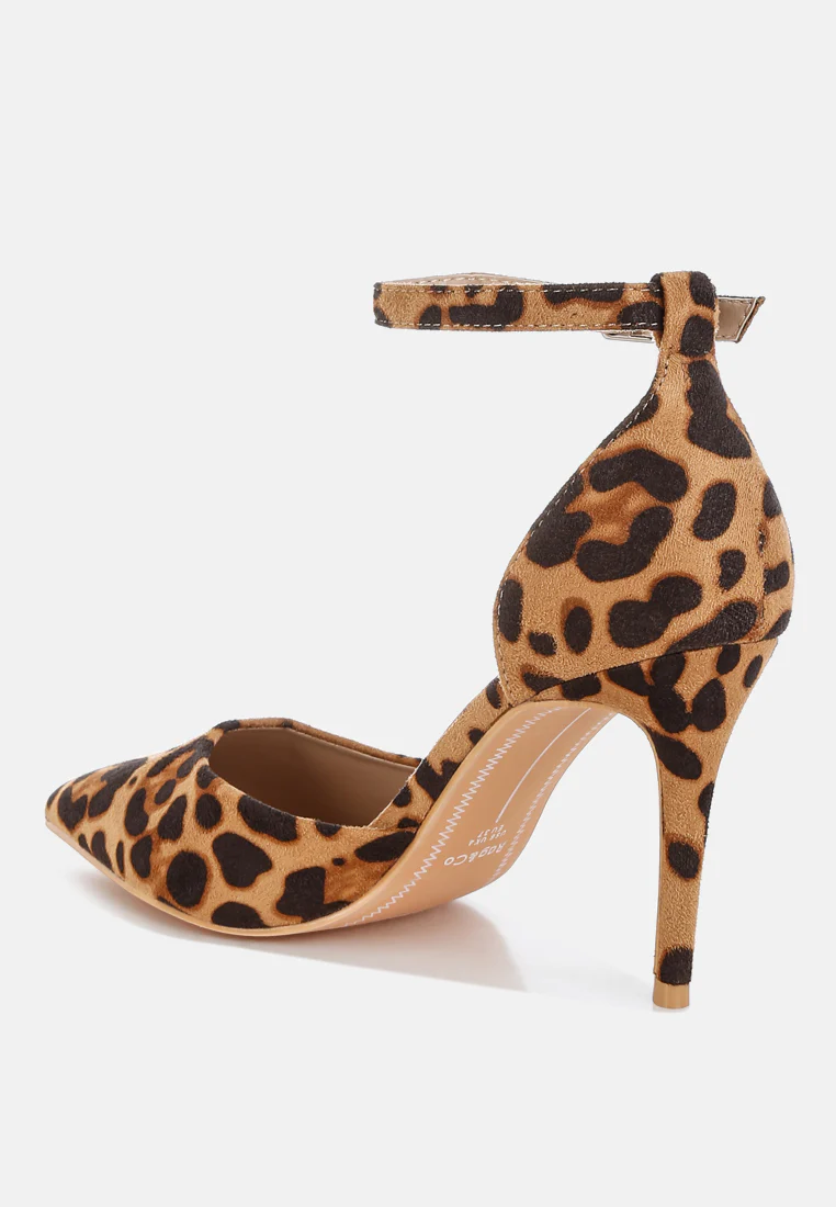 Ushra Microfiber Stiletto Sandals - Image 3