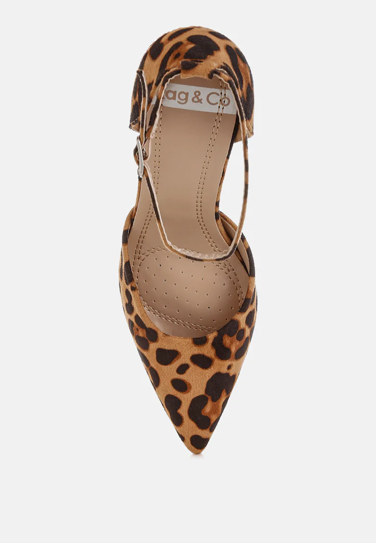 Ushra Microfiber Stiletto Sandals - Image 4