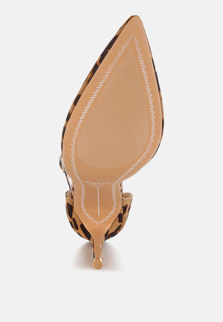 Ushra Microfiber Stiletto Sandals - Image 5