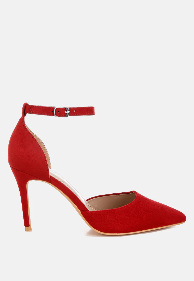 Ushra Microfiber Stiletto Sandals - Image 6